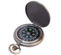 Beufee Compass, J35A Vintage Portable Zinc Alloy Hiking Camping Nautical Instrument Navigational Direction Finder for Outdoor