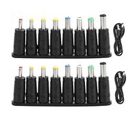 Beufee DC 5V Power Cord, Universal 5V DC Jack Charging Power Cable with 8 Interchangeable Plug Connectors Adapters for Speaker Router Fan
