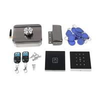 Beufee Electronic Intelligent Door Lock Kit, Remote Control Electronic Intelligent Door Lock Home Security Keyless Deadbolt Access Control System