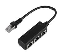 Beufee Ethernet Splitter Cable, Ethernet Switch Adapter Cable Ethernet Socket Connector Adapter Cable