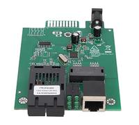 Beufee Fiber Transceiver Modular, 1000Mbps 1310nm Dual Fiber Single Mode Fiber Ethernet Media Converter with LED Indicators Up To 20km RJ45 Port