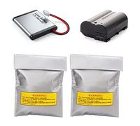 Beufee Fire Retardant Bags, 2PCS Lithium Battery Fireproof Explosion Proof Bag Storage Guard Safe Pouch Battery Safety Sack, 180x230x5mm