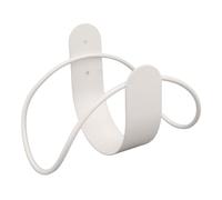 Beufee Garden Hose Holder, Wall Mount Hose Pipe Holder Hose Hanger Stainless Steel Garden Hose Hanger Strong Load Hose Stand Water Hose Holder (White)