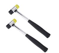 Beufee Guitar Fret Hammer, 2PCS Luthier Tool Guitar Repair Tool Guitar Fret Hammer Anatomy Luthier Tools Guitar Fret Crown File Stainless Steel Fret Rocker