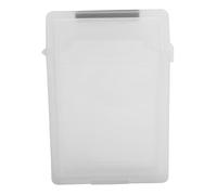 Beufee Hard Drive Storage Case, 2.5in Hard Drive Case,SSD Case USB Storage Case Anti-Static Hard Drive Protector Case HDD Storage Box SSD Carrying Case (White)