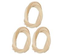 Beufee Horse Hair for Violin, 3PCS Viola Bows Unbleached Viola Bows Unbleached Musical Accessories for Cello