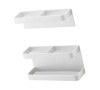 Beufee Magnetic Umbrella Stand, White, Umbrella Holder, Wall Mounted, Drip Tray, Easy to Install