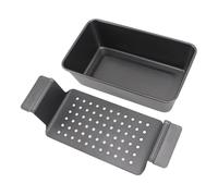 Beufee Meat Loaf Pan with Drip Tray, Meatloaf Pan Loaf Pan Loaf Pans for Baking, Bread, Cakes Roasting Meat