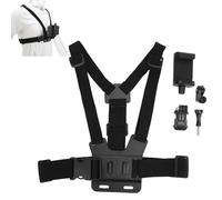 Beufee Mobile Phone Chest Strap Mount, Harness Strap Holder Universal Cell Phone Clip Cellphone Selfie Chest Mount Strap
