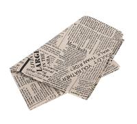 Beufee Newspaper Tablecloth, 28 x 19.7in Cotton Linen Square Vintage English Newspaper Printed Table Cloth Mats for Dining Photo Studio