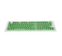 Beufee PBT Plastic 114 Keycap Set, Two Color Injection PBT Keyboard Keycaps Custom Keycap Set for Mechanical Keyboard(cheese Green)