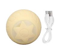 Beufee Peppy Pet Ball, 2pcs Interactive Cat Toy Ball with LED Flash Colourful Lights Automatic Rolling USB Rechargeable Interactive Dog Animal for Home (Neutral English Packaging)