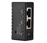Beufee POE Injector Adapter, Powerline Ethernet Adapter POE Power Injector Powerline Network Adapters POE Splitter Power for Network(Black)