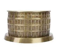 Beufee Roman Colosseum Italian Souvenir, 13cm Metal Ornament Figurine Vintage Roman Colosseum Model 3D Puzzles for Home Office Decor