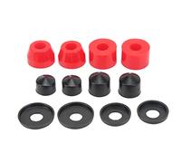 Beufee Skateboard Truck Bushings, PU Damping 90A Bushings Washers Pivot Cups for 4 Wheel Skateboard (Red)