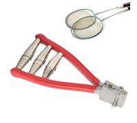 Beufee Stringing Clamp, 3 Spring Sports Starting Clamp 3 Spring for Tennis and Badminton Racket Stringing Holding the Racquet Line