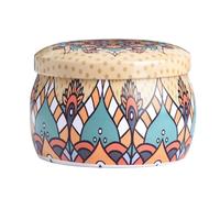 Beufee Tea Caddy, Tea Storage Containers, Tea Storage Organizer for Tea Bags Retro Portable Tinplate Tins Dry Storage Tinplate Caddy Box (F)