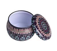 Beufee Tea Storage Organizer Tea Containers for Tea Bags Tea Tins for Tea Bags Retro Portable Tinplate Tea Tins Dry Storage Tinplate Caddy Box (E)