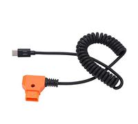 Beufee USB C To D Tap, D Tap Splitter 13.8 To 35.4in 10 To 24V USB C Cable USB Type C Output Power Cable for Audio Cine Equipment Digital Camera