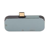 Beufee USB Hub, Type C Charger USB C Hub Multiport Adapter 5 in 1 PD Charging 10Gbps 100W 3.5 Headphone Port Design Usbc Splitter for Win for Android for OS X