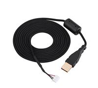 Beufee USB Mouse Line Wire Cable Replacement Repair, Line Wire Replacement Universal Mouse Cable(pure black)