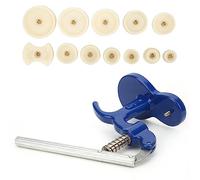 Beufee Watch Press Tool, Blue Alloy Hand Pressed Pressing Repairing Manual Tool with 12pcs Dies Watch Back Pressing Kit Mechanical Components