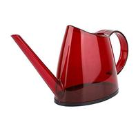 Beufee Watering Can, Plant Watering Can with Long Spout Small Transparent Watering Can Mini Watering Tool for Indoor Plants Garden Flowers 1.2L(Red)