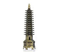 Beufee Wenchang Tower Ornament, Vintage 13 Layers Wen Chang Pagoda Sculpture Feng Shui Statue Wenchang Pagoda for Home Collectible Decoration
