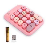 Beufee Wireless Number Pads, Bluetooth Number Pad Financial Accounting Number Keyboard 18 Keys for Laptop, PC, Desktop