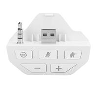 Beufee Xboxs Headset Adapter, Xboxs Controller Adapter Stereo Headset Adapter Headphone Converter Mic Headphone Adapter for Xboxs One Controller(White)