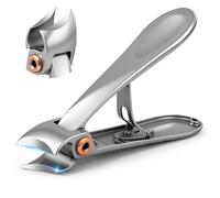 Beugo Eagle Beak Nail Clipper, Stainless Steel Sharp Slanted Curved Blade Ingrown Toenail Clippers, Angled Head Large Toe Nail Clipper for Toenails Thick Toe Seniors Men Women