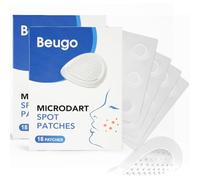 Beugo Pimple Patches, Pack of 36 Hydrocolloid Invisible Spot Patches, Clear Acne Patch, Pimple Stickers for Face