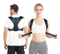 Beugo Posture Corrector for Men and Women, Adjustable and Breathable Back Support, Comfortable Upper and Back Brace, Lightweight Backs Straightener for Shoulder and Neck, M