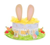 Beulahziba Mart Easter Bonnet Kit for Boys and Girls - Make Your Own Easters Bonnet Hat with Over 40 Decorations - Arts and Crafts, Easter Hat Making Kit Gifts for Kids,