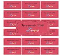 BEUNITONE 30 Pcs Handmade Love Iron on Labels Personalized Labels for Clothes Crafts 2.2'' *1''