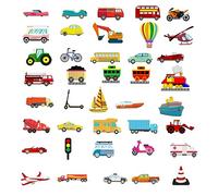 BEUNITONE 40PCS Transportation Felt Board Pieces Car Felt Story Board Set Colorful Storytelling Flannel Board Interactive Early Learning Teaching Play Kits for Classroom Christmas Birthday Gift