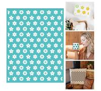 BEUNITONE Floral Silk Screen Stencils for Polymer 2pcs 11x8.5" Making
