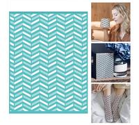 BEUNITONE Grid Pattern Stencil 8.5x11 Self Adhesive Silk Screen Printing Stencils Reusable Rectangle Mesh Transfer Silk Screen Stencil Template Decorations for Paint on Wood/Fabric/Glass/Wall/Cup