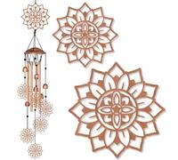 BEUNITONE Large Aluminium Wind Chimes 33" Outdoor Deep Tone Memorial Wind Chime with Mandala Wind Catcher, Sympathy for Loss of Loved Mom Father,Metal Wind Chimes for Garden Patio Balcony Home Decor