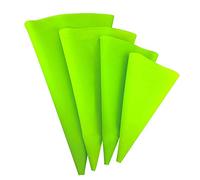 Beunyow 4 Sizes Reusable Silicone Icing Piping Bags Cake Decoration Bags Spray Bags Pastry Decorations Bags for Cookie Cupcake Dessert Decoration (10"12"14"16",Green)