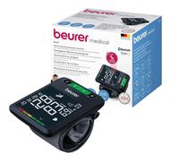 Beurer BC 87 wrist blood pressure monitor with app connection, XL display, rest indicator, inflation technology, colored risk indicator and arrhythmia detection