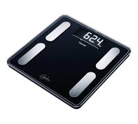 Beurer BF400 Black Signature Line Body Analysis Scale | precise body analysis with 10 user profiles | Extra large inverse LCD display | capacity up to 200 kg