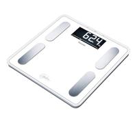 Beurer BF400 White Signature Line Body Analysis Scale| Precise Body Analysis with 10 User Profiles | Extra Large Inverse LCD Display | Capacity up to 200 kg