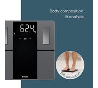 Beurer BF500 Body Analysis Scale | Digital Bathroom Scale with precise full-body analysis | Bluetooth Smart Scale with app connection