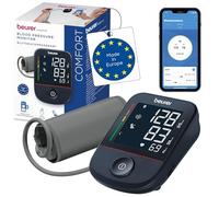 Beurer BM48 Arm Blood Pressure Monitor, Simple One-Button Operation, Smooth and Fast Measurement, Arrhythmia Detection, Bracelet for 22-42 cm, with App, Data Transfer to Apple Health and More