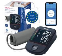 Beurer BM48 Arm Blood Pressure Monitor, Simple One-Button Operation, Smooth and Fast Measurement, Arrhythmia Detection, Bracelet for 22-42 cm, with App, Data Transfer to Apple Health and More