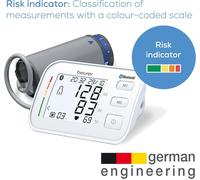 Beurer BM57 Upper Arm Blood Pressure Monitor | Large Cuff Upto 43 cm | Health Manager Pro App Connection with Certified Data Protection | Arrhythmia Detection | Colour-Coded Risk Indicator
