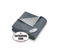 Beurer Classic Grey Cosy Heated Fleece Throw Grey