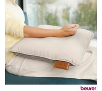 Beurer Cordless Heated Massage Cushion Shiatsu Massage With Heat, 2 Intensity & Heat Settings, Rechargeable, Beige 40X40Cm