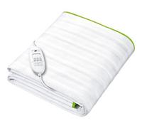 Beurer Ecologic+ Double Heated Underblanket in white with green trim